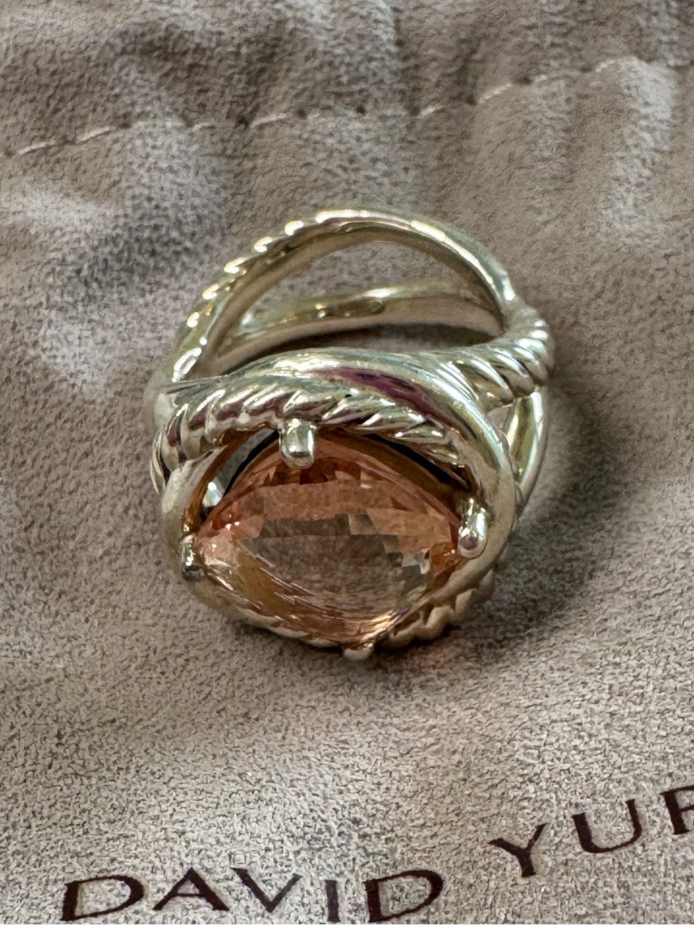 David Yurman Morganite Infinity Ring